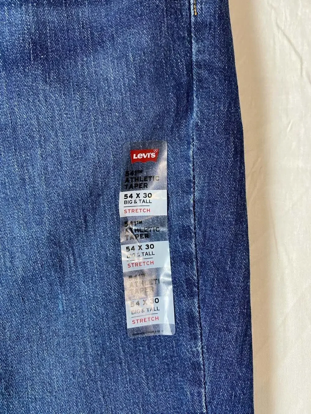 Levi's 541 Athletic Taper Jeans 54 x 30 Big & Tall Stretch (1317)
